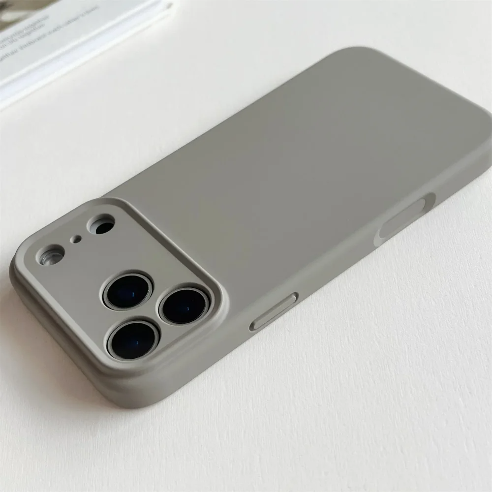 Luxury iPhone Case — TPU Shockproof Liquid Silicone Cover Magnetic Magsafe Protective Case for Wireless Charging
