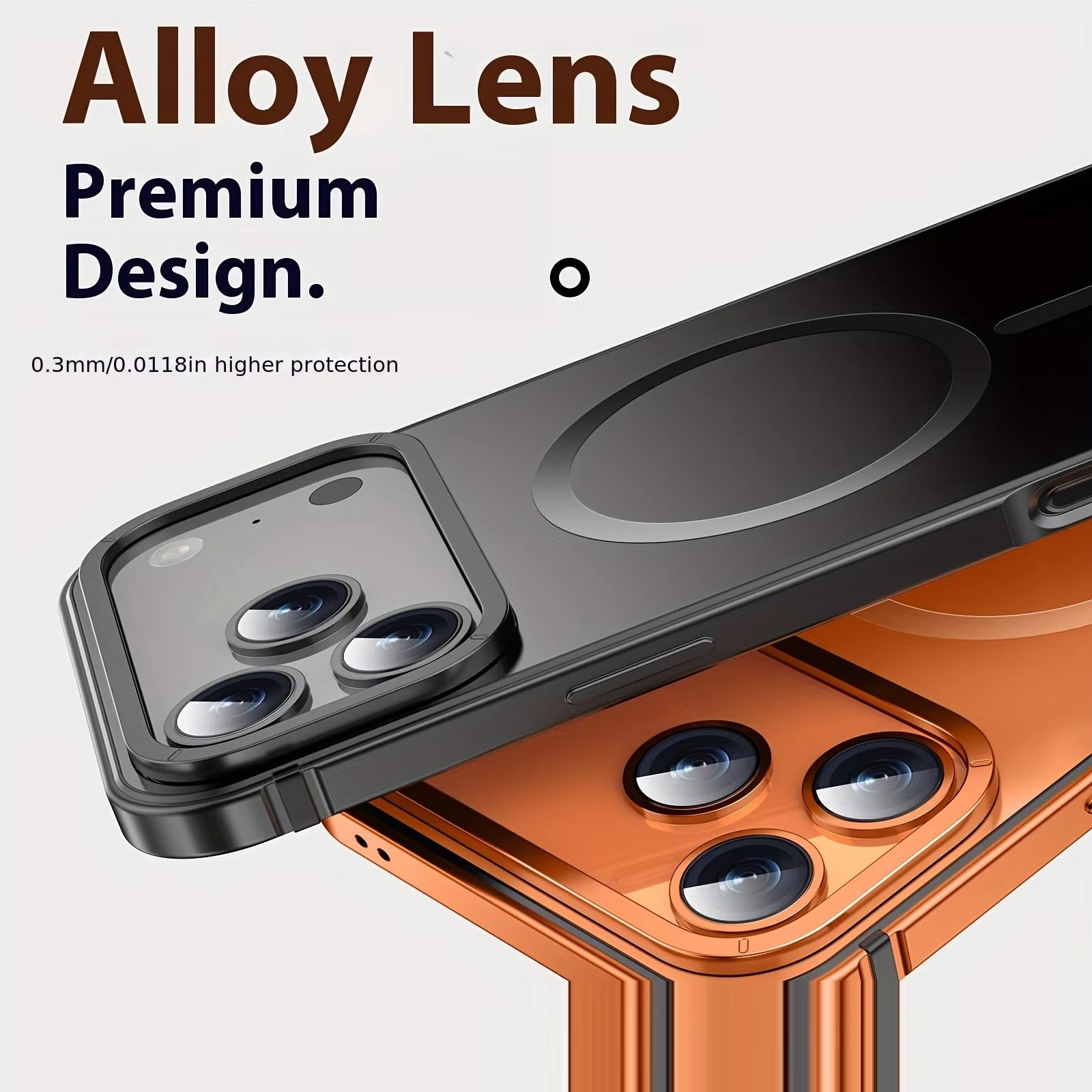 Luxury iPhone Case — Ultra-Thin Metal Alloy Bezel with Frosted Magnetic Back Cover, Shockproof PC+TPU Protective Design