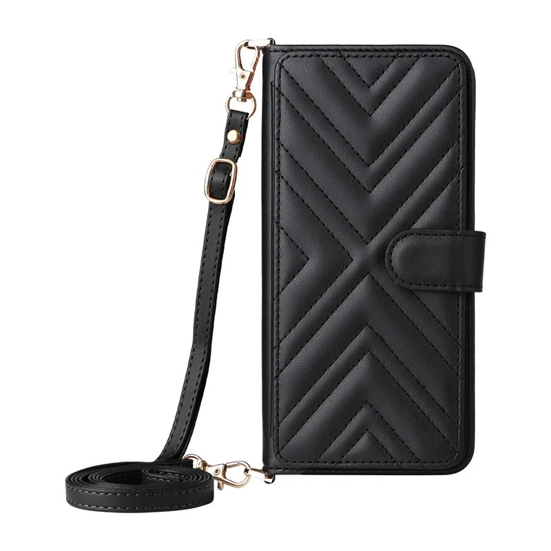 Luxury iPhone Case — Leather Flip Wallet Cover with Card Holder, Shockproof Protective Design and Stylish Full-Body Functionality