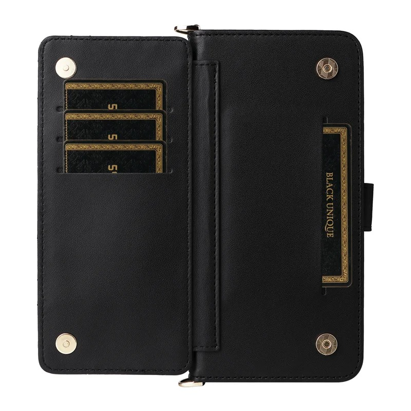 Luxury iPhone Case — Leather Flip Wallet Cover with Card Holder, Shockproof Protective Design and Stylish Full-Body Functionality
