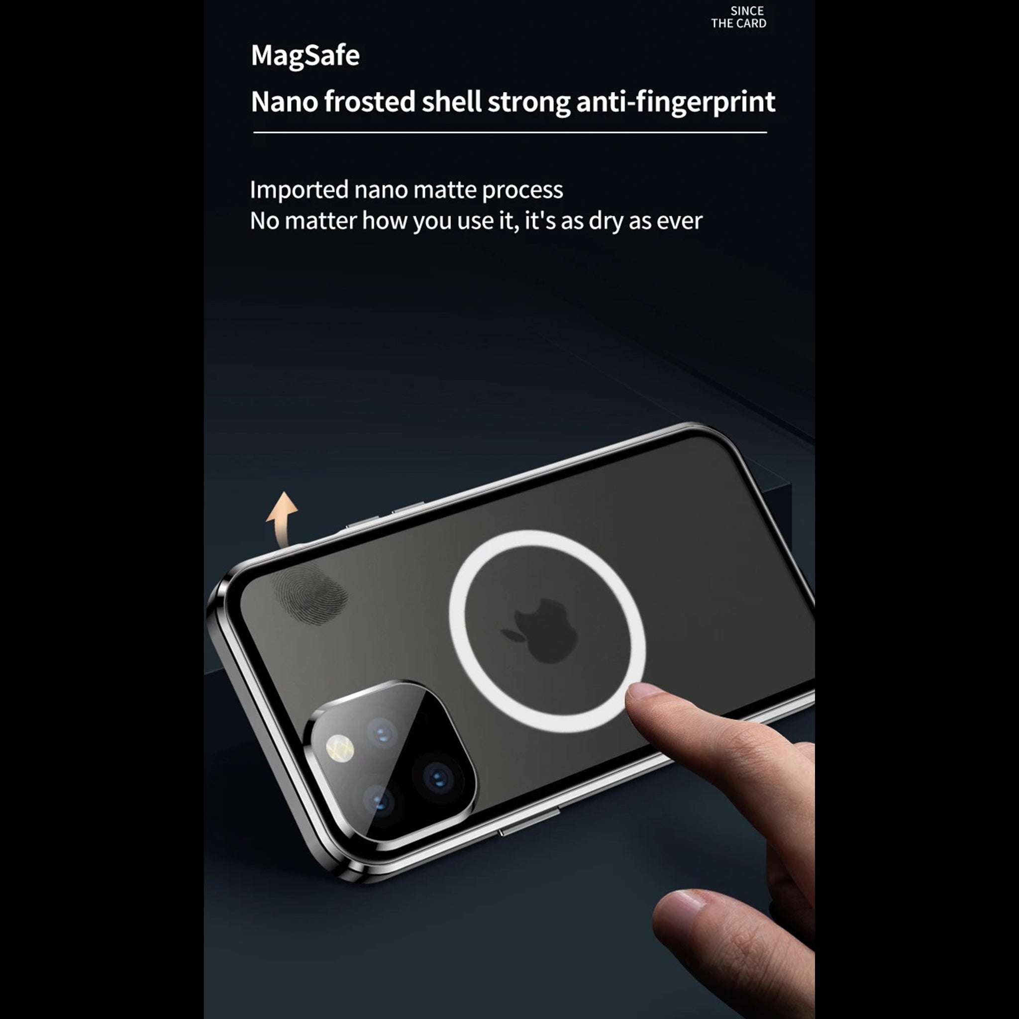 Luxury iPhone Case — MagSafe Double-Sided Glass Cover with 360° HD Transparent Full-Body Protection, Magnetic Metal Alloy Frame and Shockproof Anti-Fingerprint Design