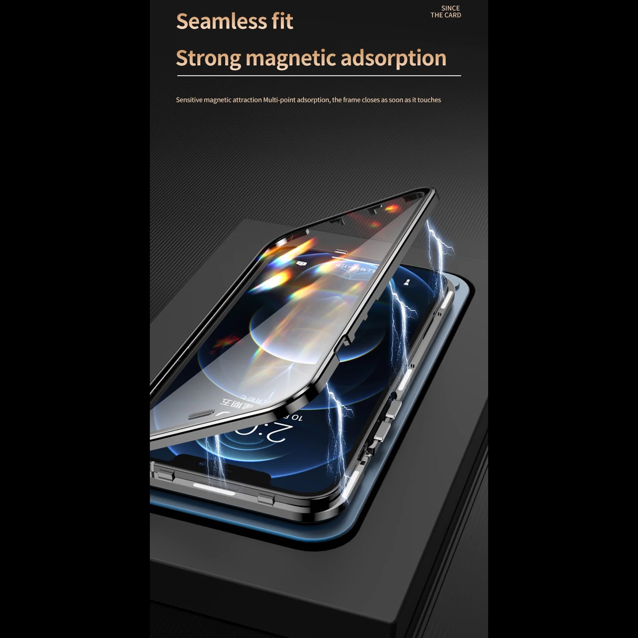 Luxury iPhone Case — MagSafe Double-Sided Glass Cover with 360° HD Transparent Full-Body Protection, Magnetic Metal Alloy Frame and Shockproof Anti-Fingerprint Design