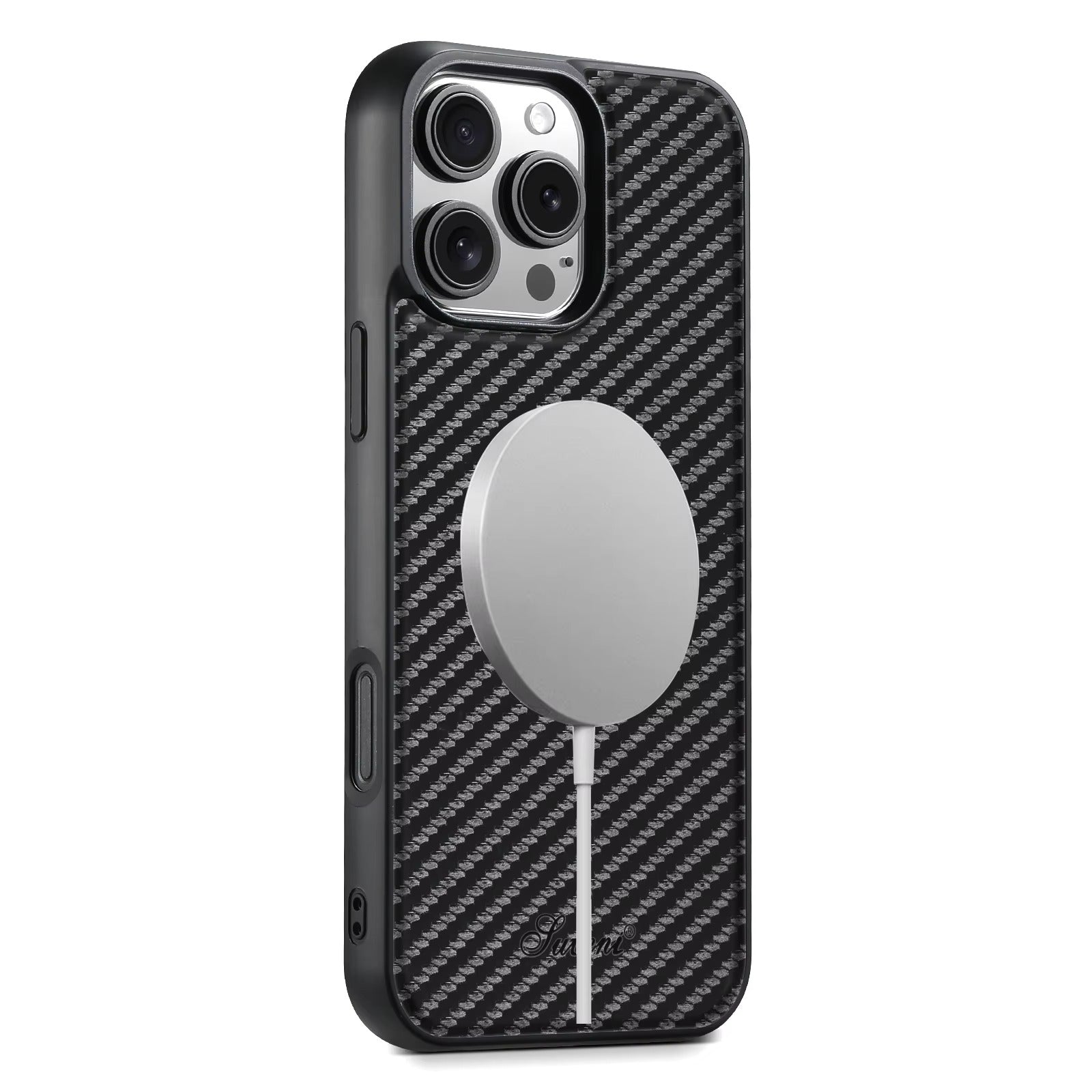 Luxury iPhone Case — Magnetic Faux Leather Wallet Cover with Card Holder Bag, Stand Function, MagSafe Wireless Charging Compatibility and Slim Shockproof Design