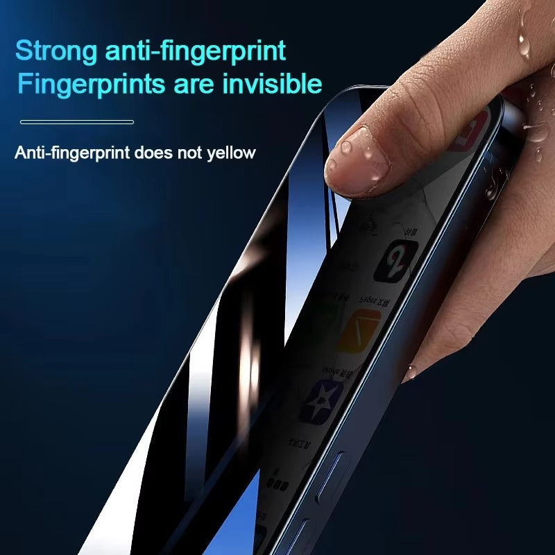 Luxury iPhone Matte Ceramic Privacy Screen Protector – Anti-Spy Protective Film with Anti-Fingerprint Surface, Scratch Resistance & Shatter-Reducing Display Coverage