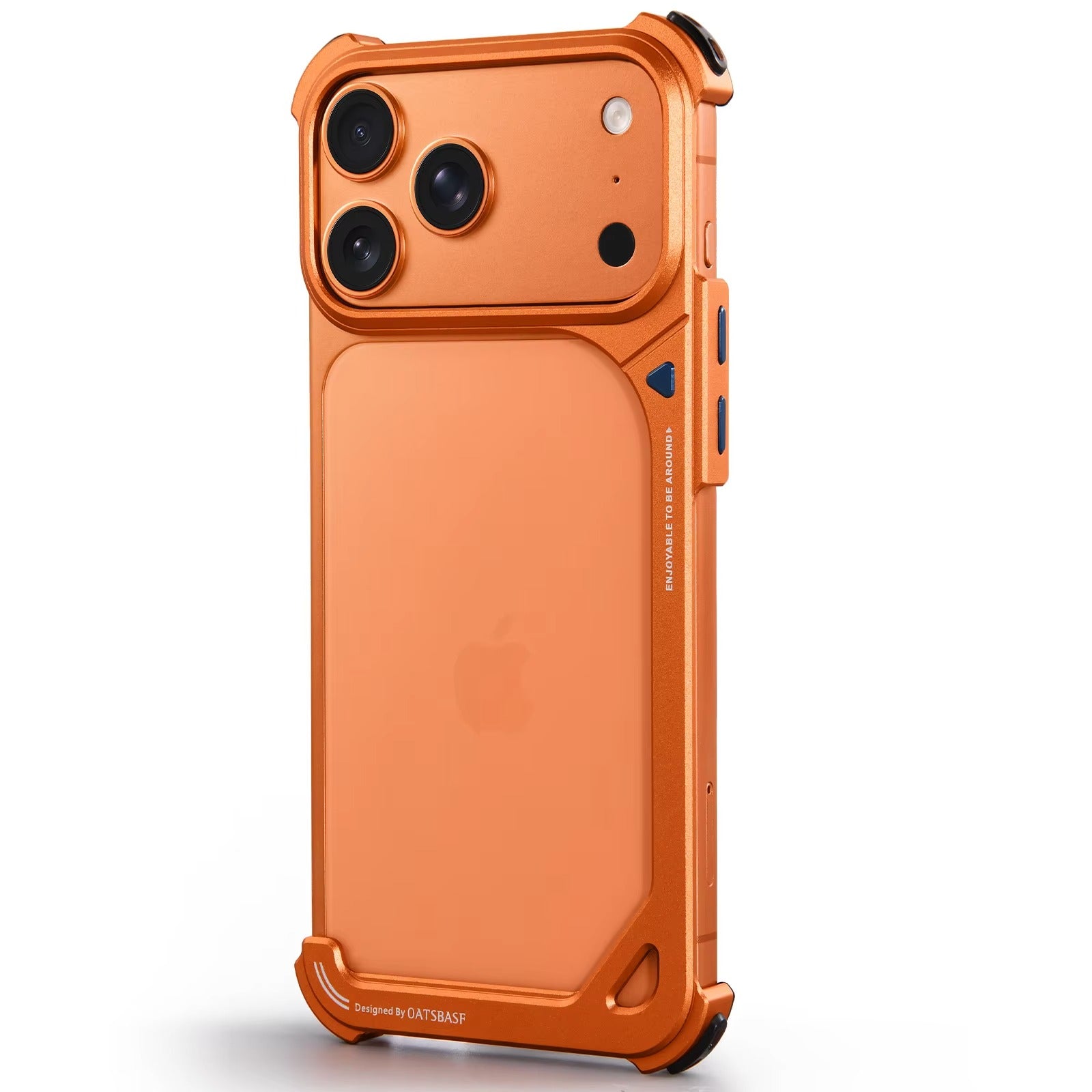 Minimalist iPhone Case — Aluminum Frame with Lens Holder, MagSafe Wireless-Charging Support, Slim Drop-Protection Metal Design