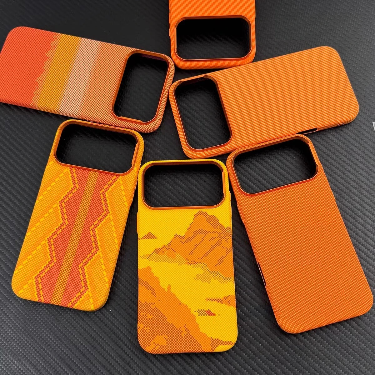 Minimalist iPhone Case — High-End Kevlar Carbon-Fiber Magnetic Cover with Slim Shockproof Design and MagSafe Wireless-Charging Compatibility