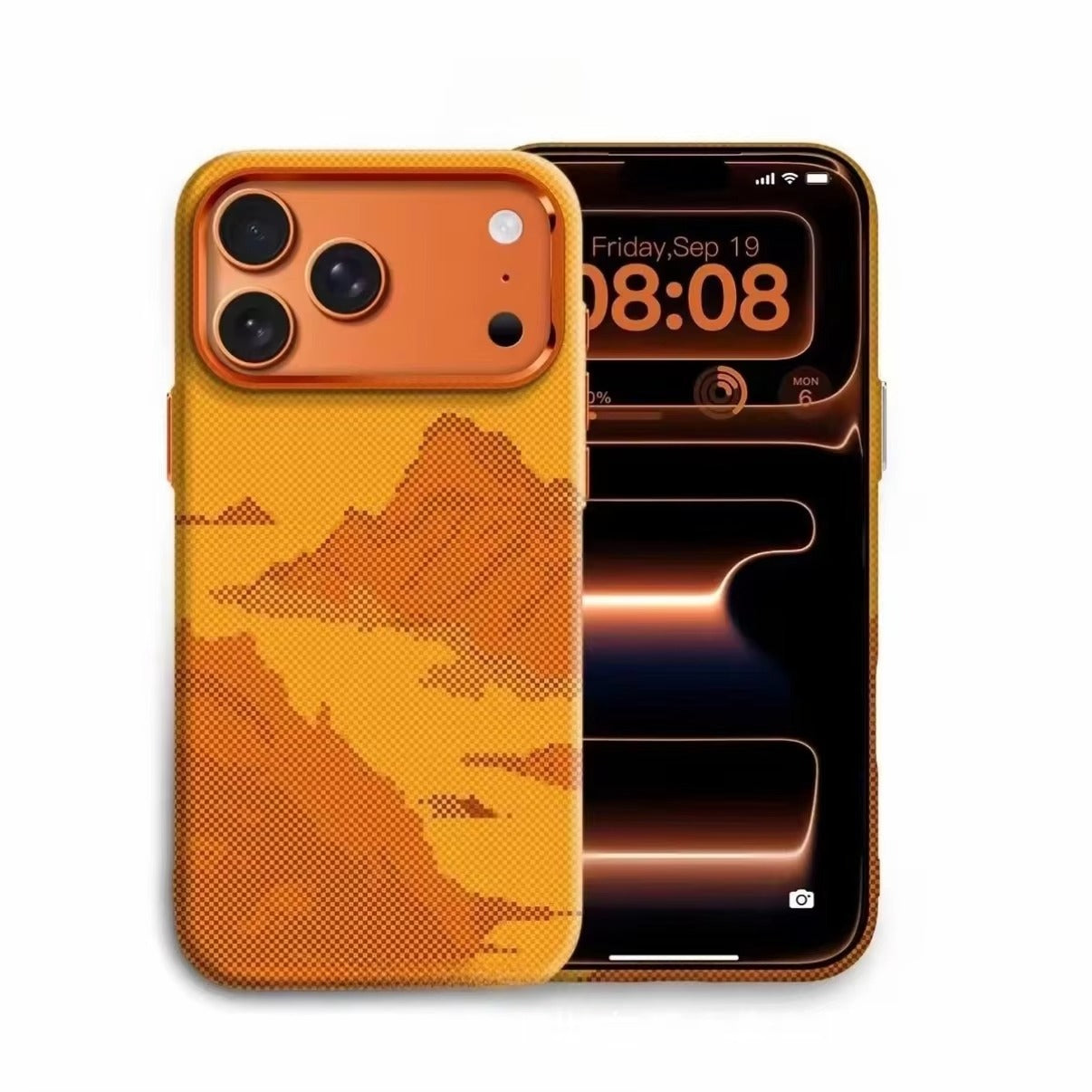 Minimalist iPhone Case — High-End Kevlar Carbon-Fiber Magnetic Cover with Slim Shockproof Design and MagSafe Wireless-Charging Compatibility