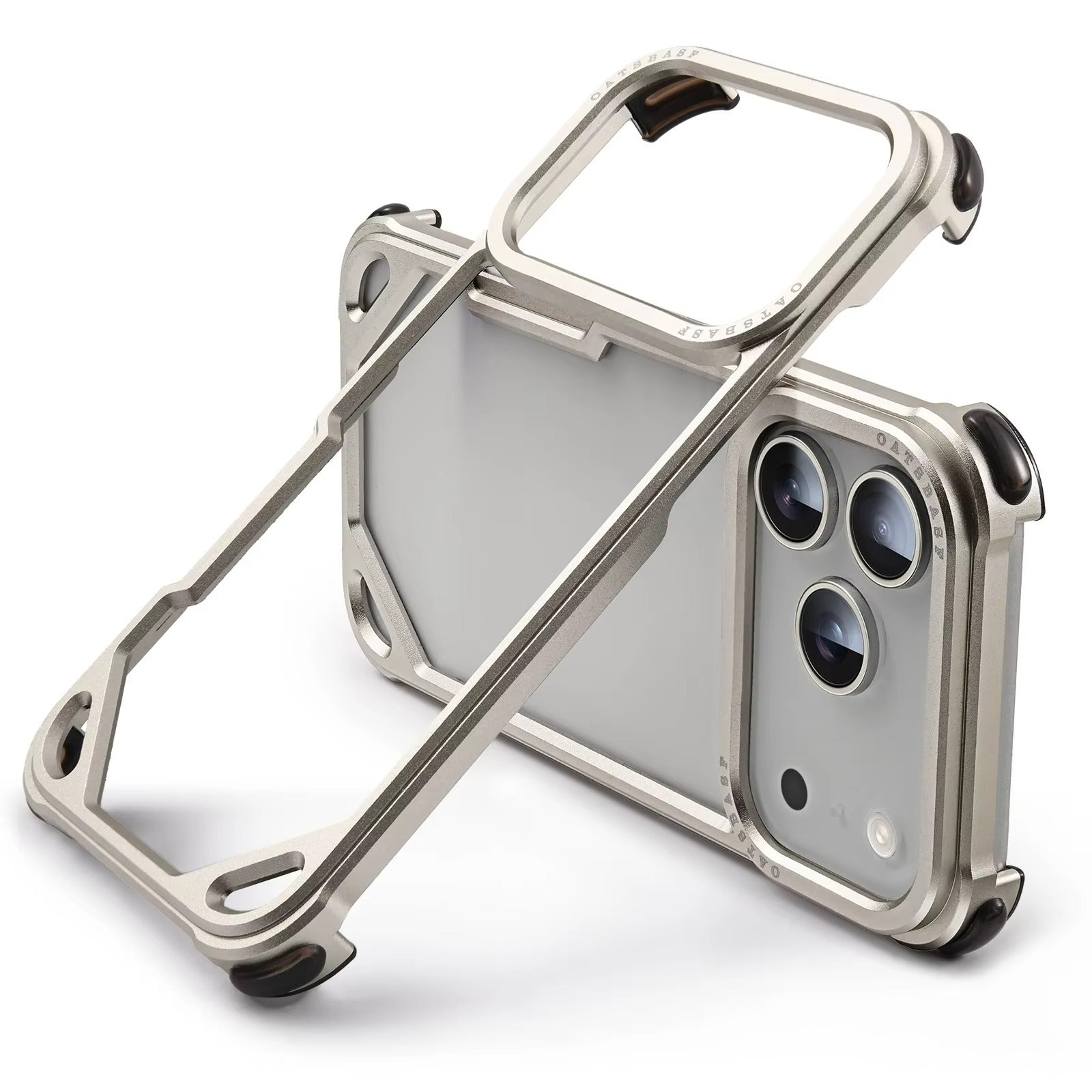 Minimalist iPhone Case — Ultra-Thin Aluminum Alloy Cover with Shockproof Protection and Wireless-Charging Support