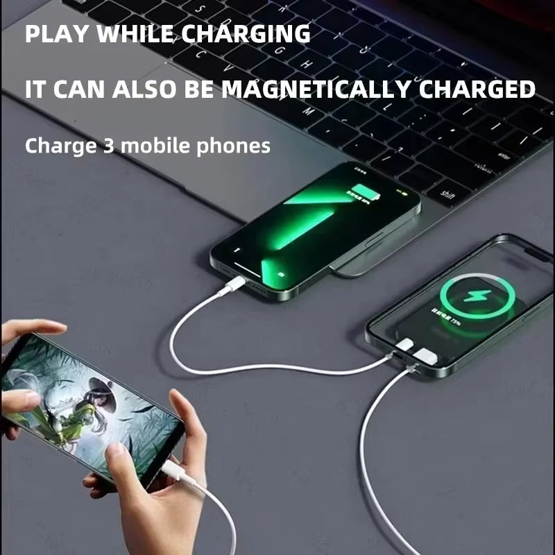 Premium 200000mAh Power Bank Magnetic Wireless Fast Charging 22.5W, Large Capacity Portable External Battery for iPhone Samsung Xiaomi