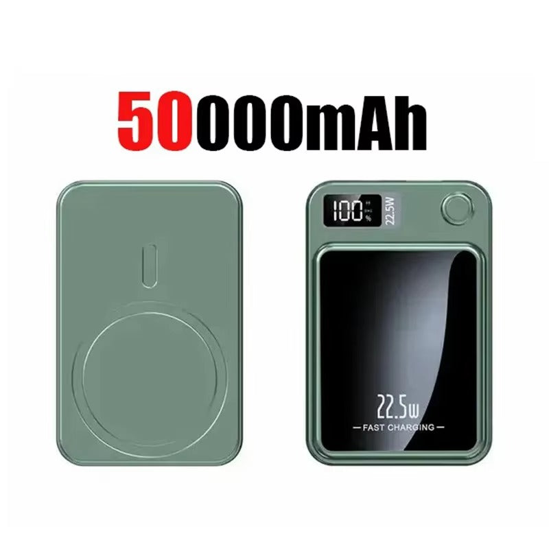 Premium 200000mAh Power Bank Magnetic Wireless Fast Charging 22.5W, Large Capacity Portable External Battery for iPhone Samsung Xiaomi
