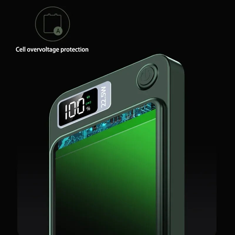 Premium 200000mAh Power Bank Magnetic Wireless Fast Charging 22.5W, Large Capacity Portable External Battery for iPhone Samsung Xiaomi