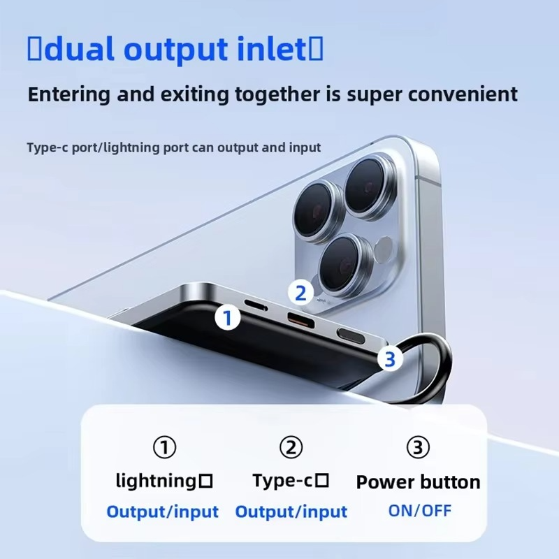 Premium 3-in-1 Magnetic Wireless Power Bank with Metal Stand, Fast Charging, Digital Display, Built-In Cables, Ultra-Thin Portable Battery Pack