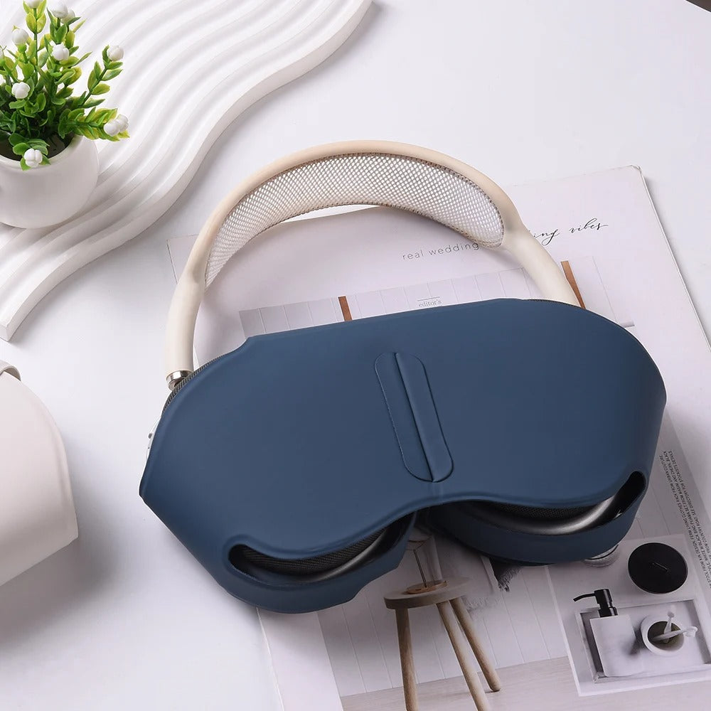 Premium AirPods Max High-Quality Leather Headphone Case, Scratch-Resistant Protective Cover with Smart Sleep Mode