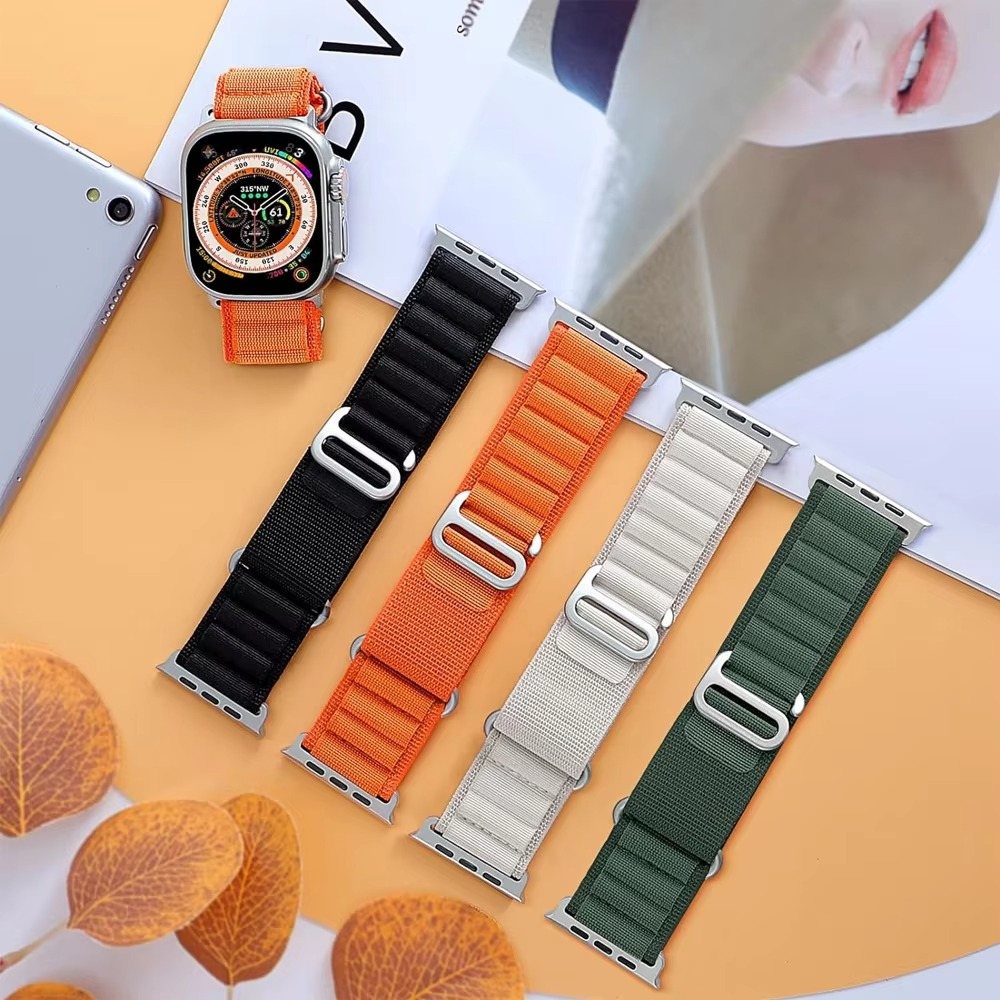 Premium Apple Watch Alpine Loop Strap, Durable Nylon Rugged Band for 49mm 45mm 44mm 42mm 41mm