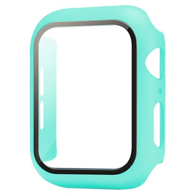 Premium Apple Watch Glass Case & Screen Protector Cover, Full Protection Housing for Series Watches 38mm–45mm