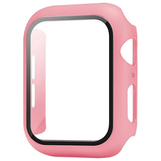 Premium Apple Watch Glass Case & Screen Protector Cover, Full Protection Housing for Series Watches 38mm–45mm