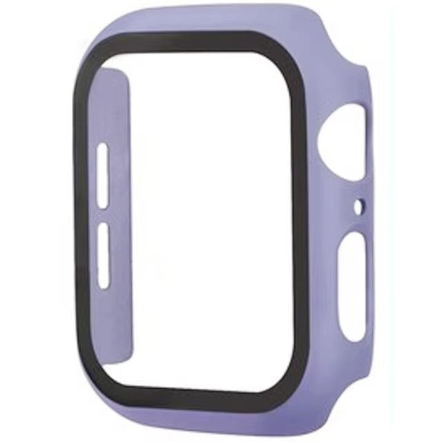 Premium Apple Watch Glass Case & Screen Protector Cover, Full Protection Housing for Series Watches 38mm–45mm