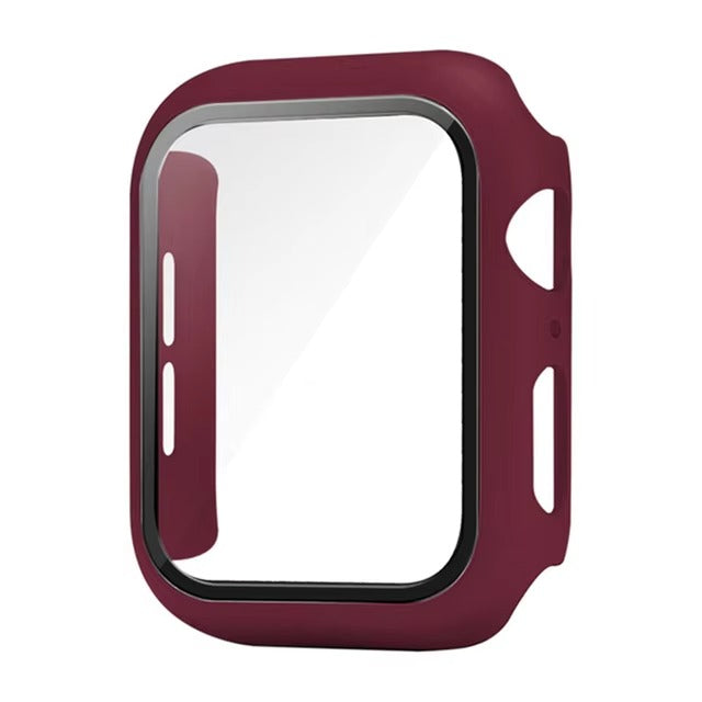 Premium Apple Watch Glass Case & Screen Protector Cover, Full Protection Housing for Series Watches 38mm–45mm