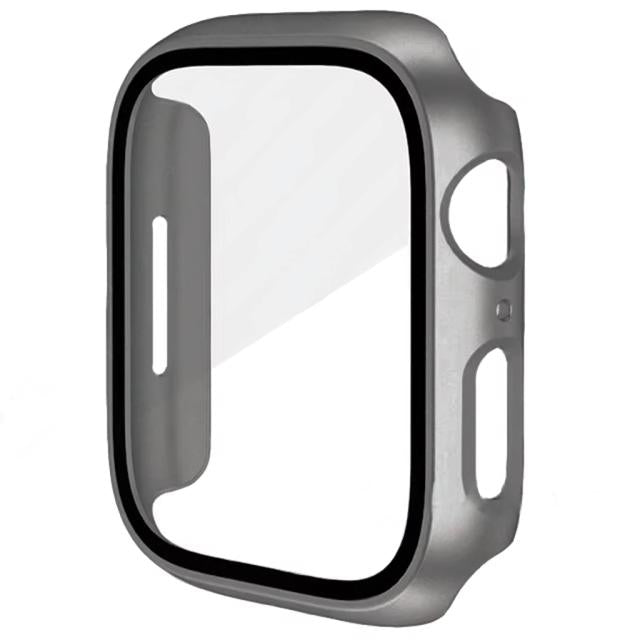 Premium Apple Watch Glass Case & Screen Protector Cover, Full Protection Housing for Series Watches 38mm–45mm