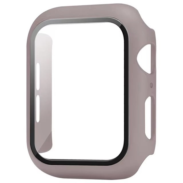 Premium Apple Watch Glass Case & Screen Protector Cover, Full Protection Housing for Series Watches 38mm–45mm