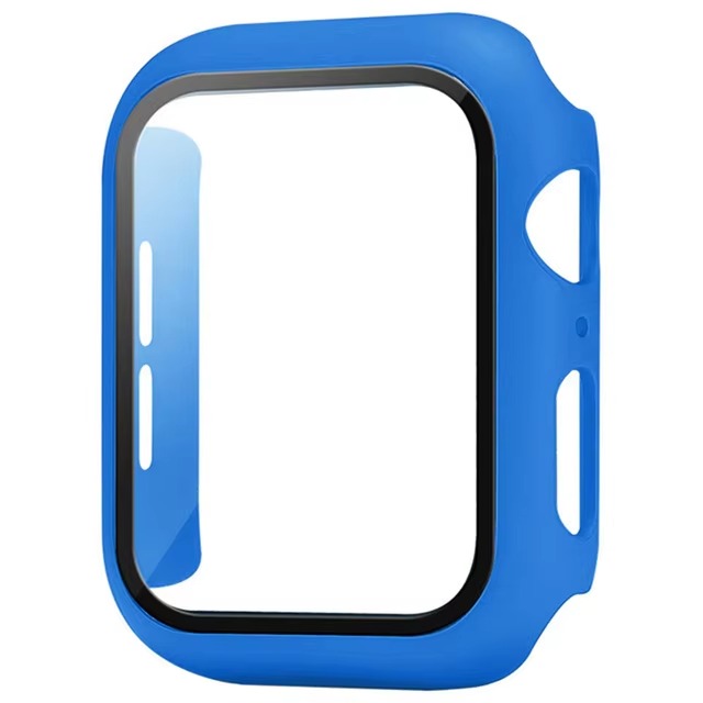 Premium Apple Watch Glass Case & Screen Protector Cover, Full Protection Housing for Series Watches 38mm–45mm