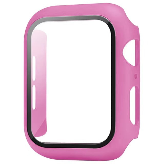 Premium Apple Watch Glass Case & Screen Protector Cover, Full Protection Housing for Series Watches 38mm–45mm
