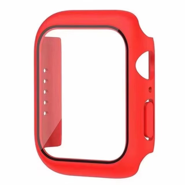 Premium Apple Watch Glass Case & Screen Protector Cover, Full Protection Housing for Series Watches 38mm–45mm