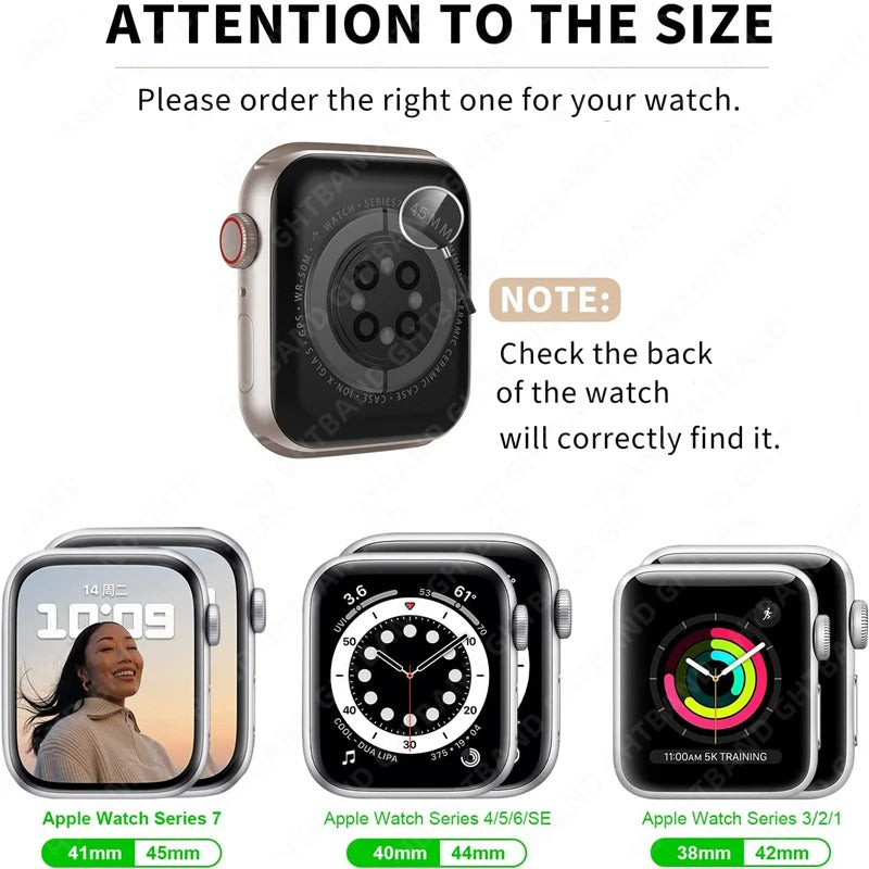 Premium Apple Watch Glass Case & Screen Protector Cover, Full Protection Housing for Series Watches 38mm–45mm