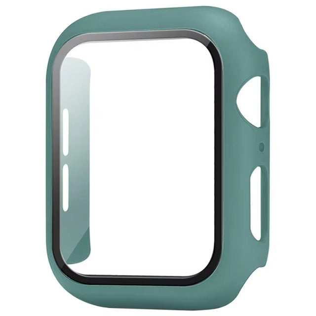 Premium Apple Watch Glass Case & Screen Protector Cover, Full Protection Housing for Series Watches 38mm–45mm