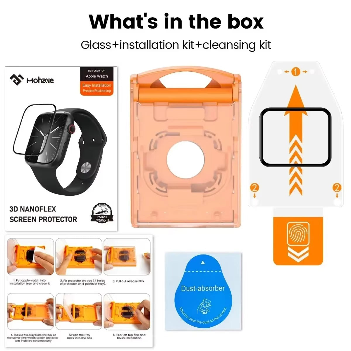 Premium Apple Watch Hydrogel Screen Protector, High-Definition Flexible Film with Scratch Protection for Ultra & Series Watches