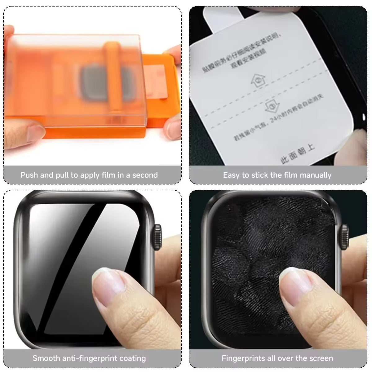 Premium Apple Watch Hydrogel Screen Protector, High-Definition Flexible Film with Scratch Protection for Ultra & Series Watches