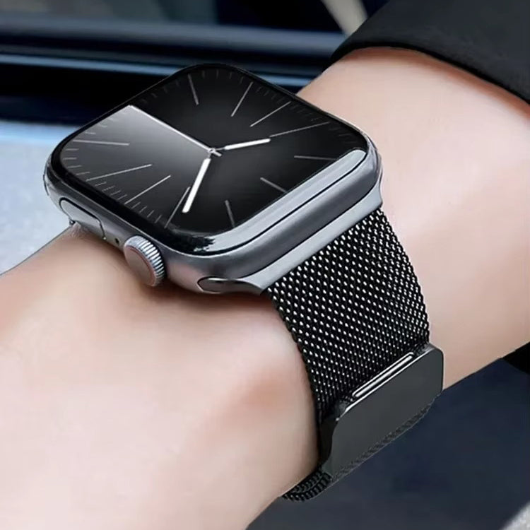 Premium Apple Watch Milanese Loop Band, Stainless Steel Mesh Strap for Ultra & Series Models 38mm–49mm