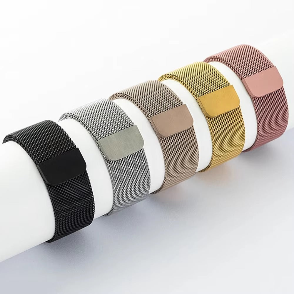 Premium Apple Watch Milanese Loop Band, Stainless Steel Mesh Strap for Ultra & Series Models 38mm–49mm