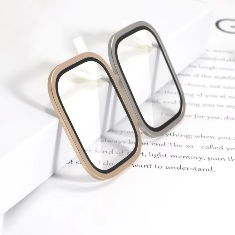 Premium Apple Watch Ultra 49mm Metal Bumper Case with Tempered Glass Screen Protector, Aluminum Alloy Full Protection Cover