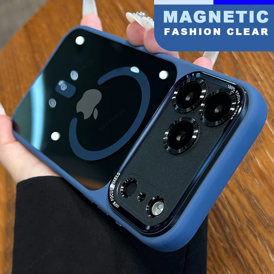 Premium iPhone Case — MagSafe Clear Shockproof Anti-Fingerprint Cover with Slim Grip Design and Wireless-Charging Support