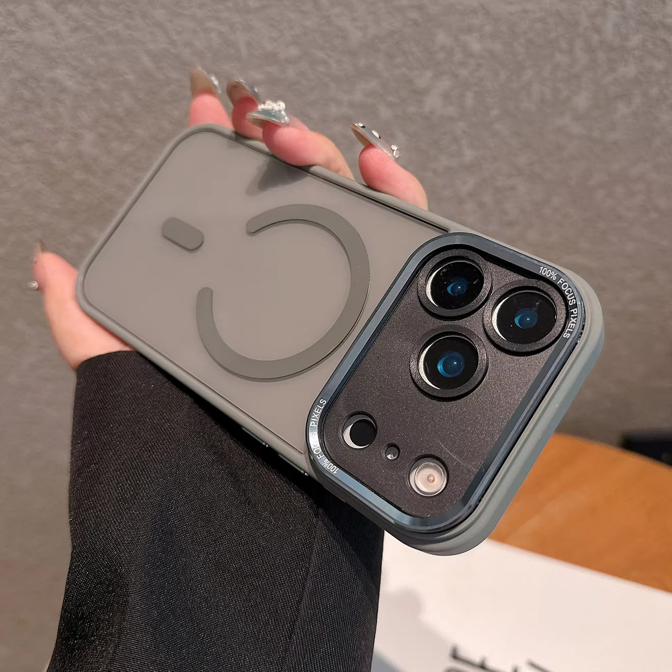 Premium iPhone Case — MagSafe Clear Shockproof Anti-Fingerprint Cover with Slim Grip Design and Wireless-Charging Support