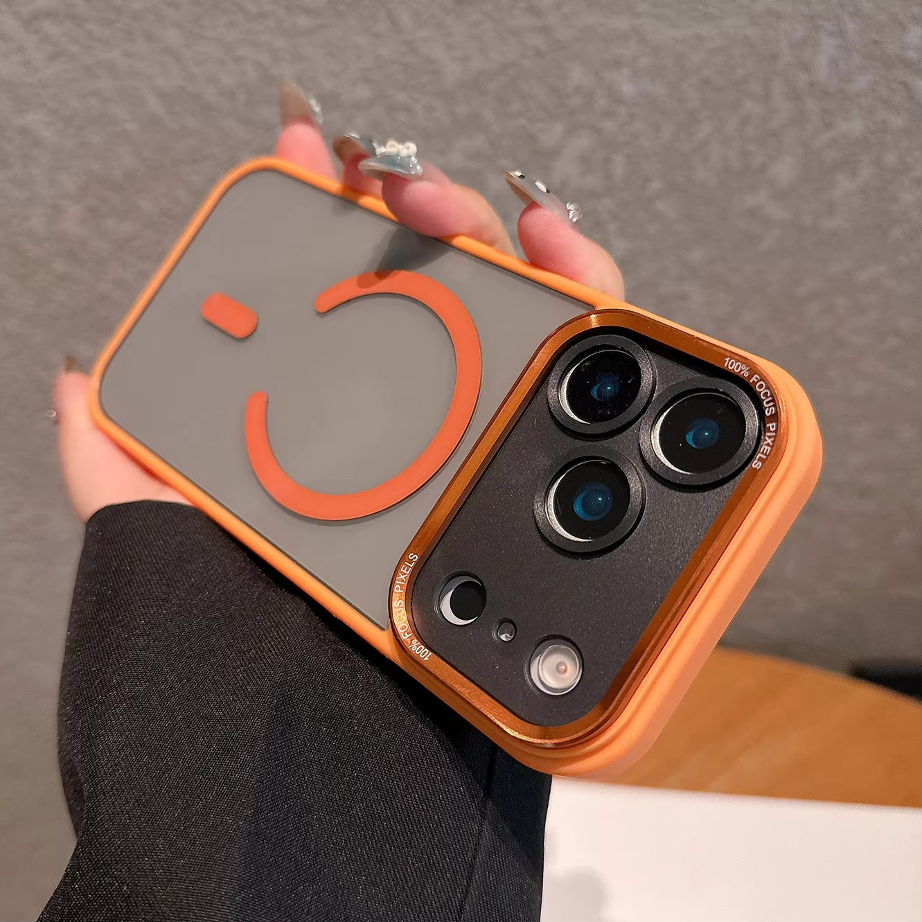 Premium iPhone Case — MagSafe Clear Shockproof Anti-Fingerprint Cover with Slim Grip Design and Wireless-Charging Support