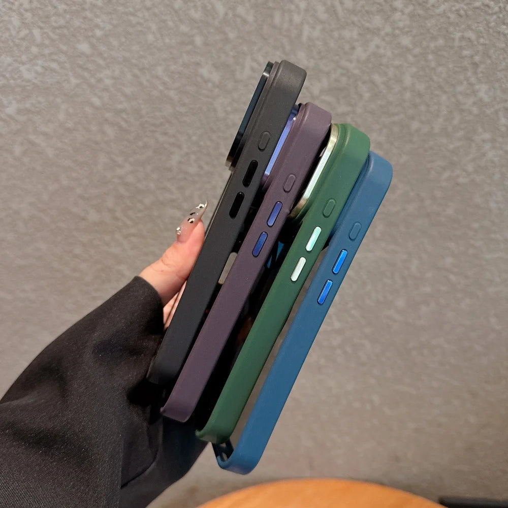 Premium iPhone Case — MagSafe Clear Shockproof Anti-Fingerprint Cover with Slim Grip Design and Wireless-Charging Support
