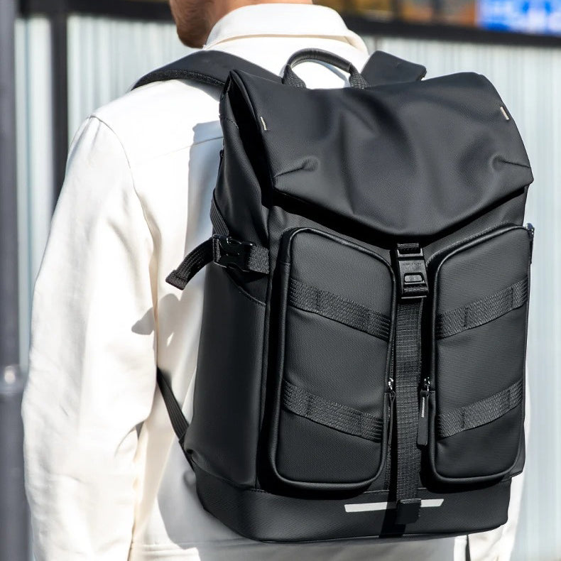 Premium Men's Laptop Backpack for Work and Travel, Large Capacity Oxford Commuter Backpack with Computer Compartment and Business Style