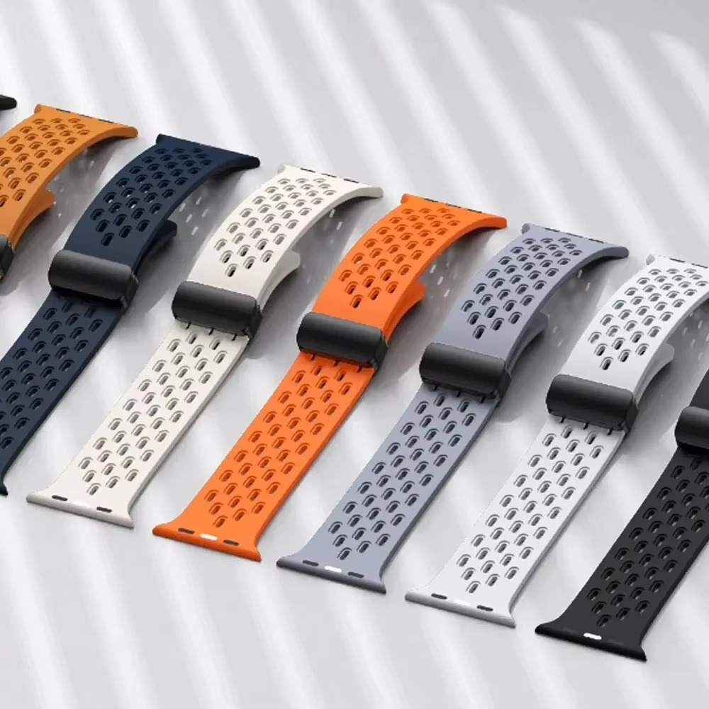 Premium Silicone Strap For Apple Watch, Durable Sport Watch Band for Ultra & Series Models 38mm–49mm