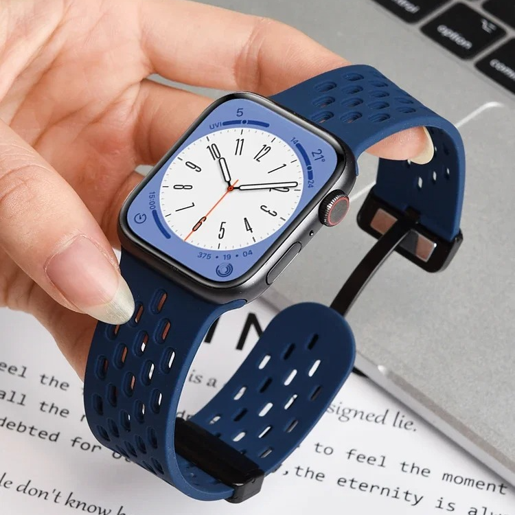 Premium Silicone Strap For Apple Watch, Durable Sport Watch Band for Ultra & Series Models 38mm–49mm