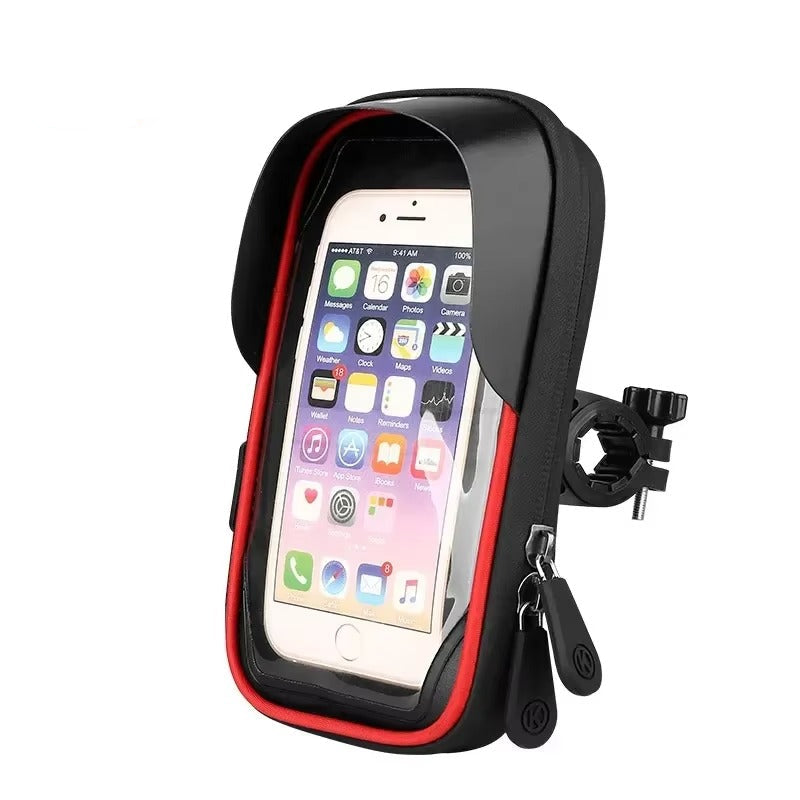Premium Universal Motorcycle & Bicycle Phone Holder, Waterproof Lazy Bracket with 360° Rotating Mount for GPS Navigation