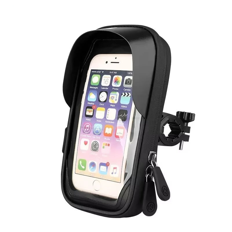 Premium Universal Motorcycle & Bicycle Phone Holder, Waterproof Lazy Bracket with 360° Rotating Mount for GPS Navigation