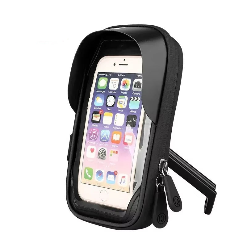 Premium Universal Motorcycle & Bicycle Phone Holder, Waterproof Lazy Bracket with 360° Rotating Mount for GPS Navigation