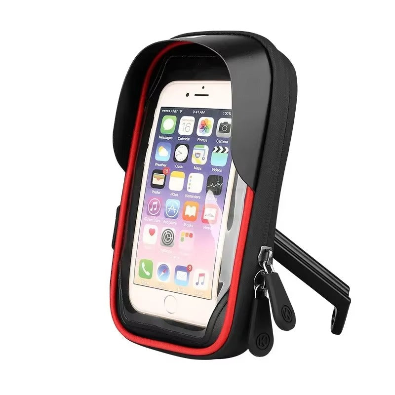 Premium Universal Motorcycle & Bicycle Phone Holder, Waterproof Lazy Bracket with 360° Rotating Mount for GPS Navigation