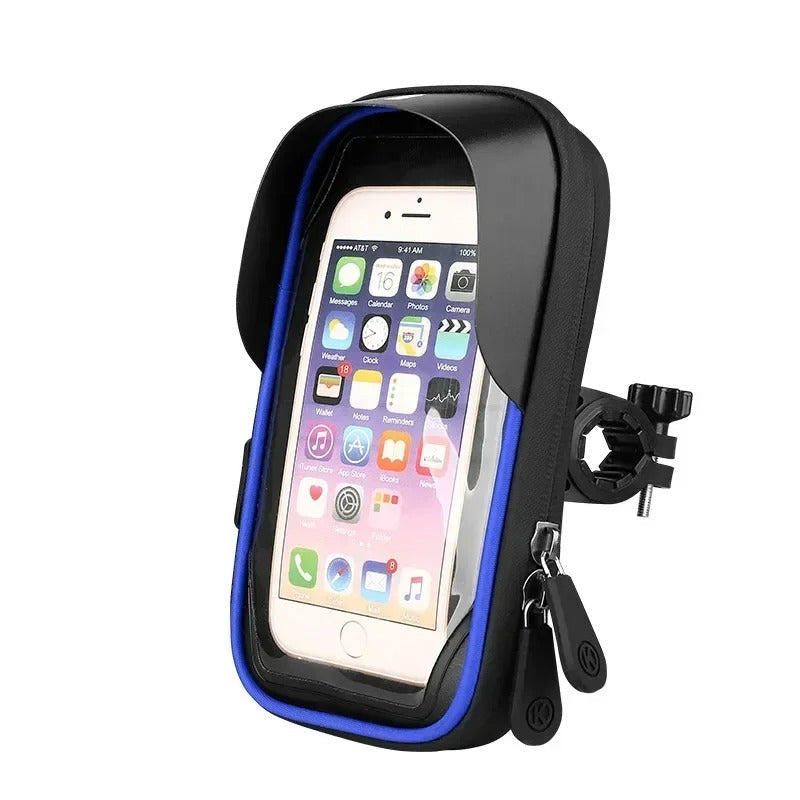 Premium Universal Motorcycle & Bicycle Phone Holder, Waterproof Lazy Bracket with 360° Rotating Mount for GPS Navigation