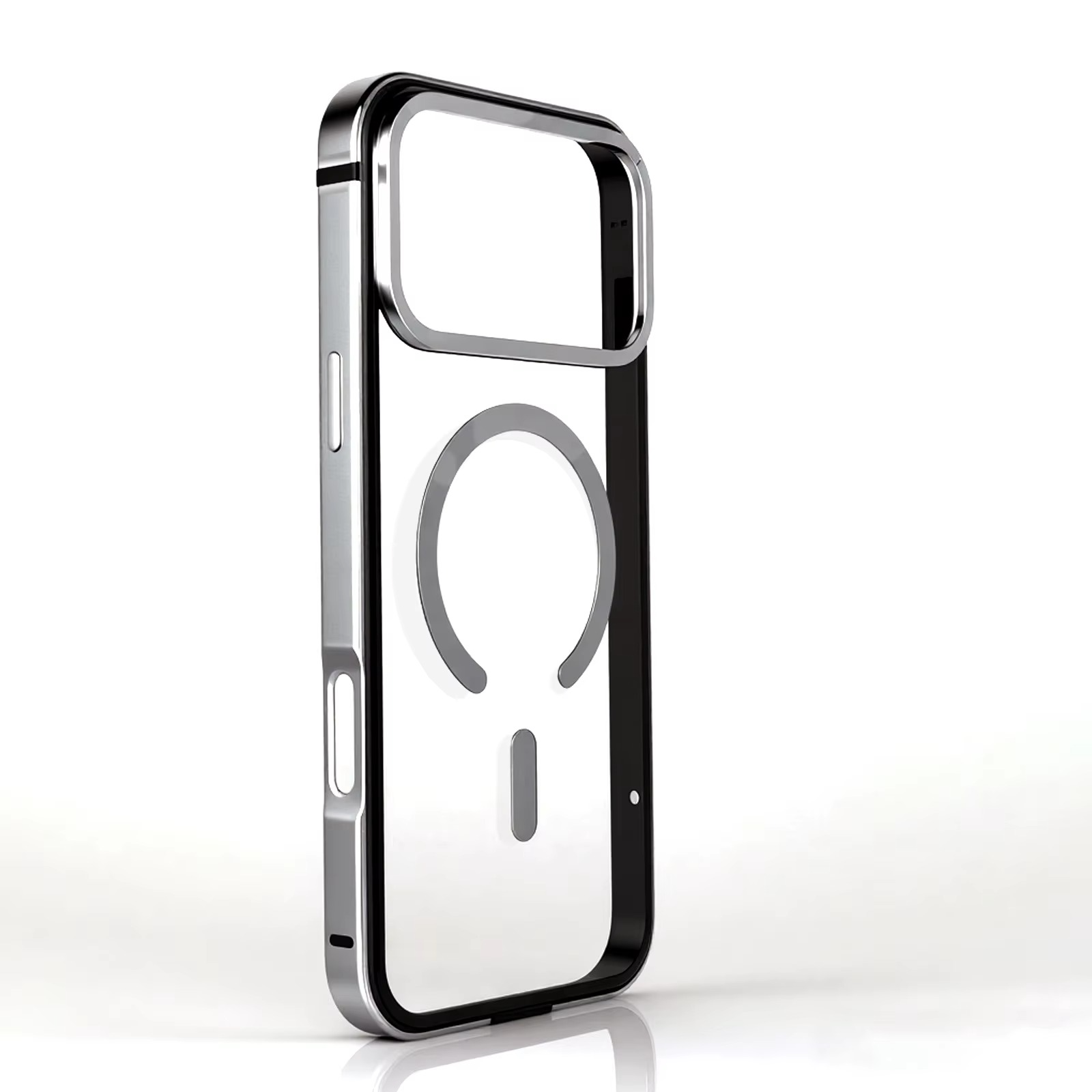 Premium iPhone Case — High-End Metal Frame with MagSafe Magnetic Charging, HD Acrylic Backplate, Durable Aluminum Alloy Protective Design