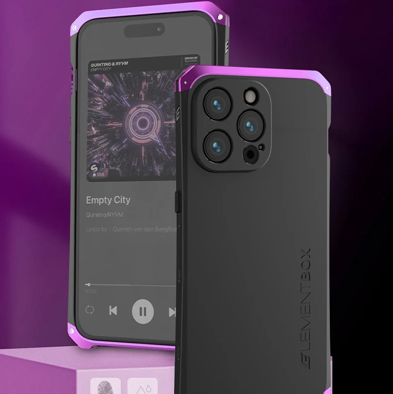 Premium iPhone Case — Aluminum Metal Anti-Collision Frame with Silicone Back, Shockproof Slim Design and Water-Resistant Anti-Fingerprint Protection