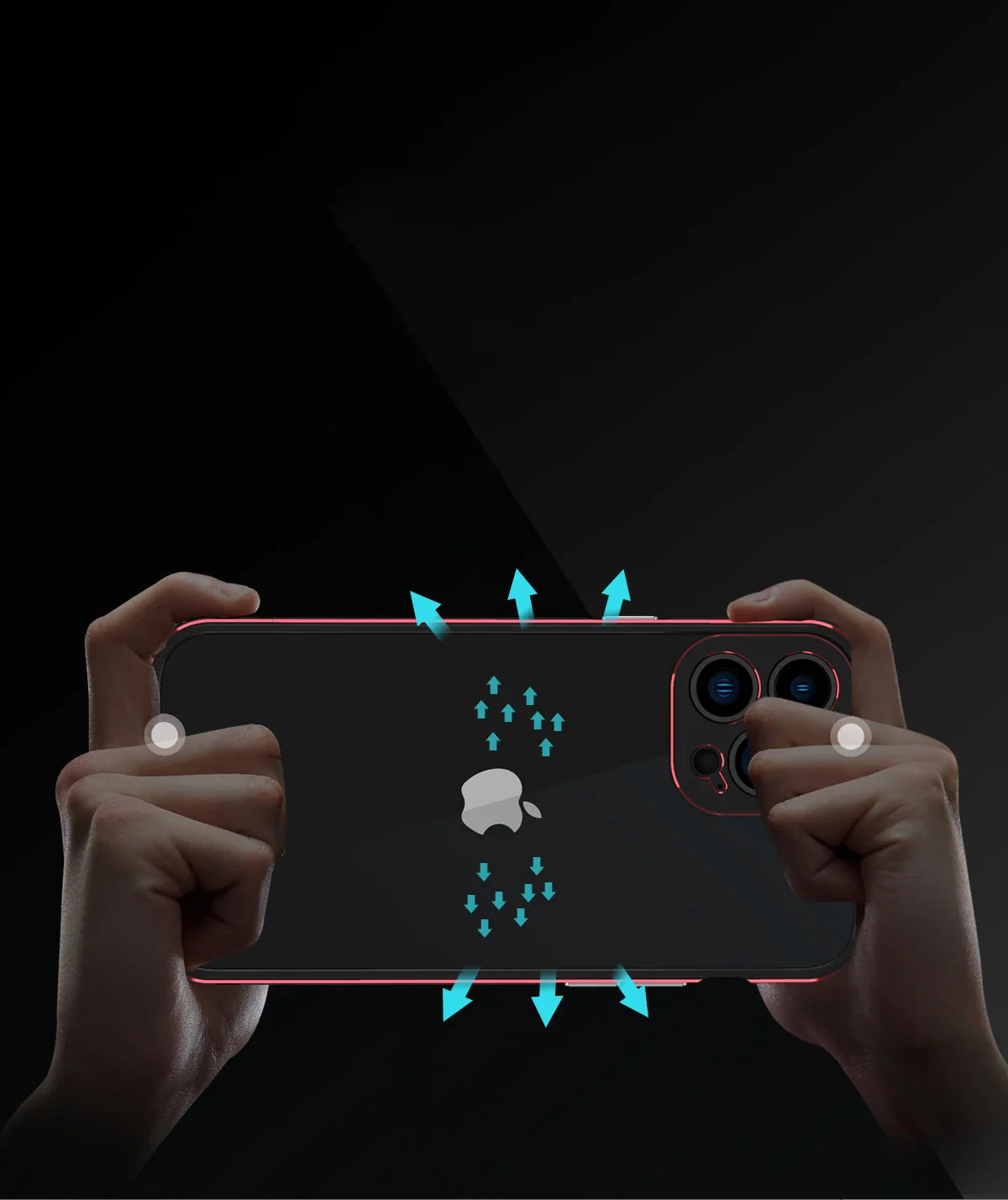 Premium iPhone Case — Slim Aluminum Metal Bumper Frame with Camera Protector, Shockproof Heavy-Duty Anti-Scratch Protective Design