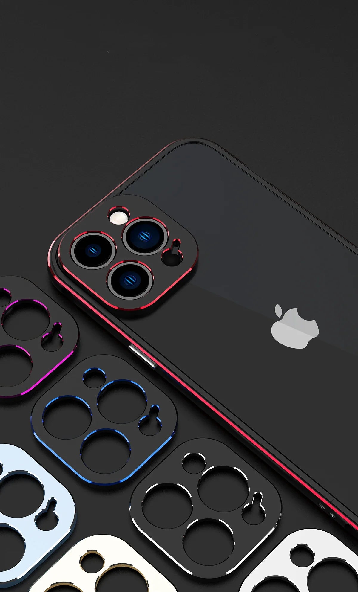 Premium iPhone Case — Slim Aluminum Metal Bumper Frame with Camera Protector, Shockproof Heavy-Duty Anti-Scratch Protective Design